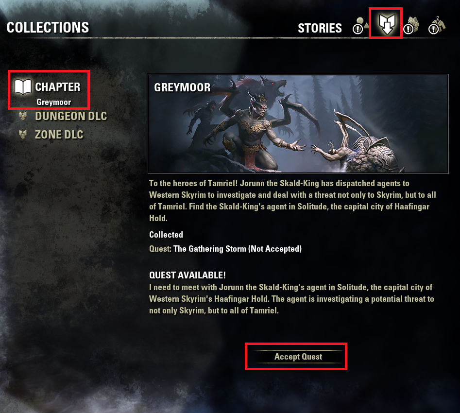 The Gathering Storm Greymoor Main Quest The Elder Scrolls Online