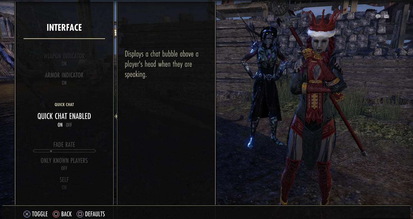 How do I turn Chat Bubbles on or off? Bethesda Support