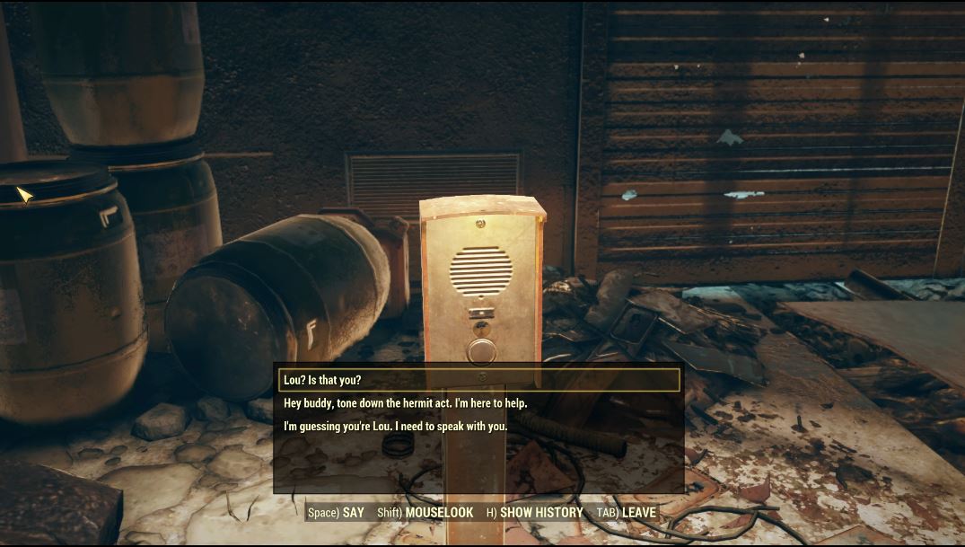 "Cheating Death" Quest Fallout 76 Bethesda Support