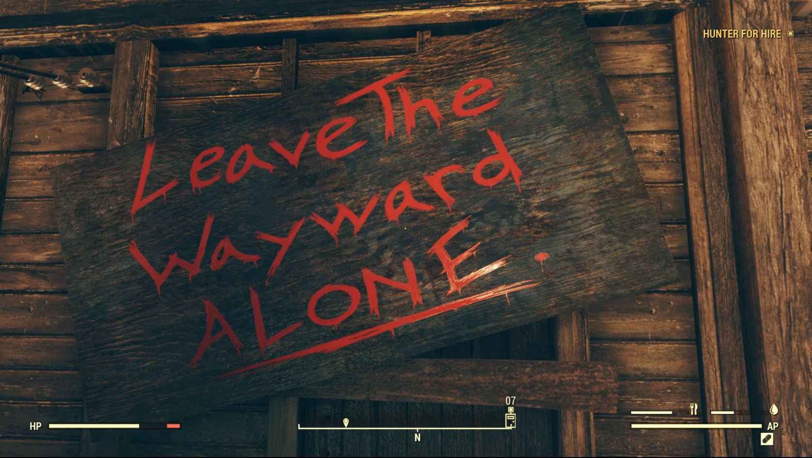 "Hunter for Hire" Quest Fallout 76 Bethesda Support