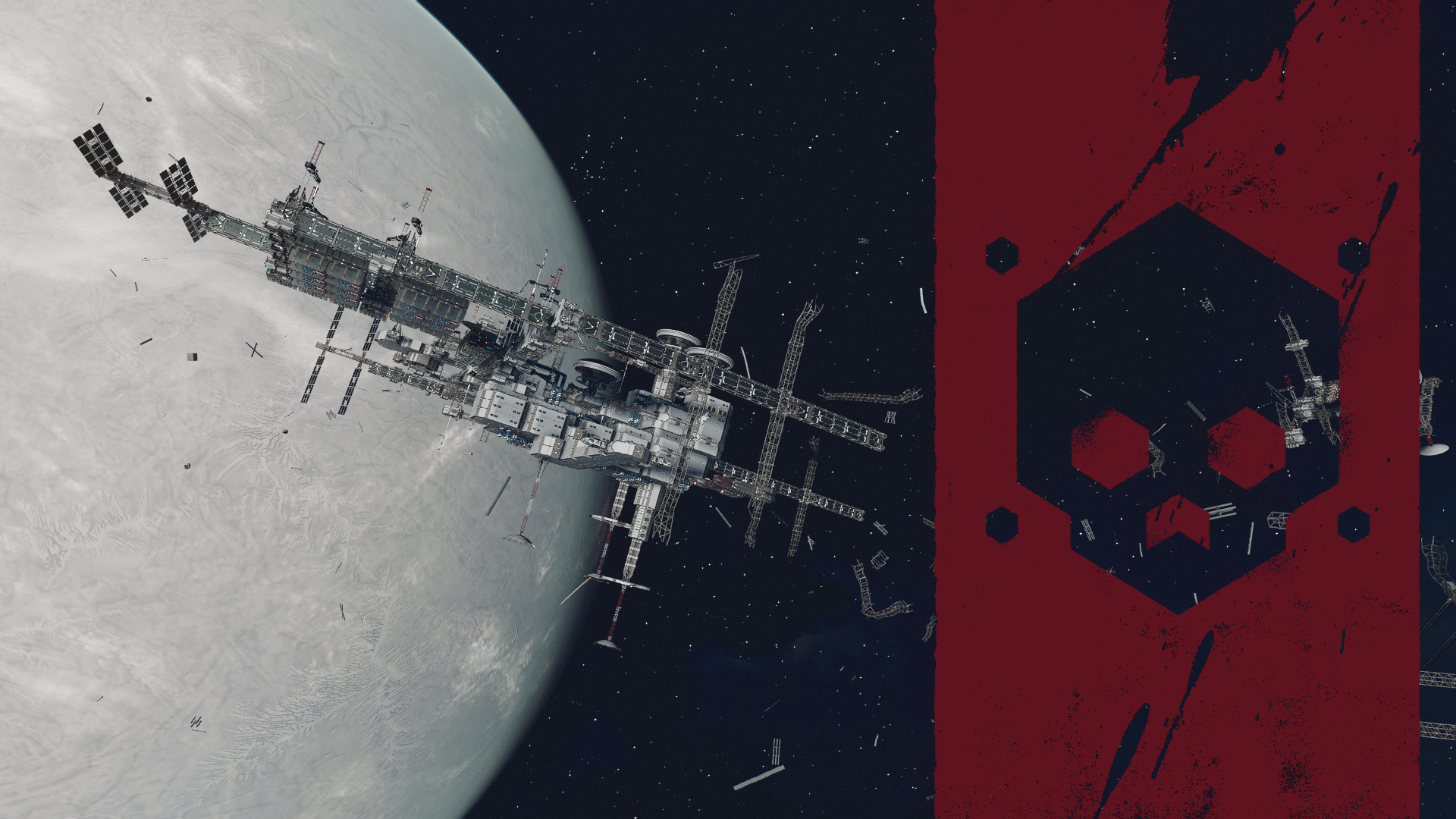 Crimson Fleet station in Starfield showing the pirate faction that should be saved until the ship and character are stronger